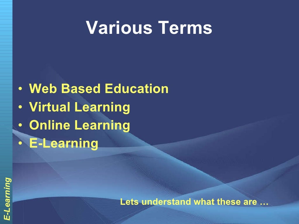 Elearning Defined