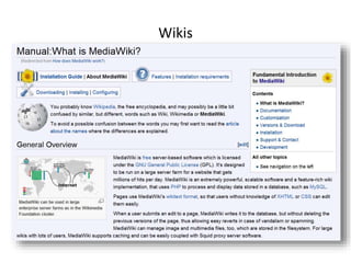 Wikis
 