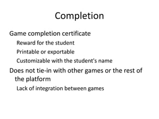 Selection of the student's grade Leads to filtered lists 