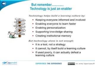 202013 - John May - Capgemini Academy
But remember…………
Technology is just an enabler
 