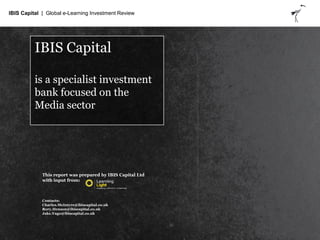 E learning global market overview and detailed data on sector ibis capital