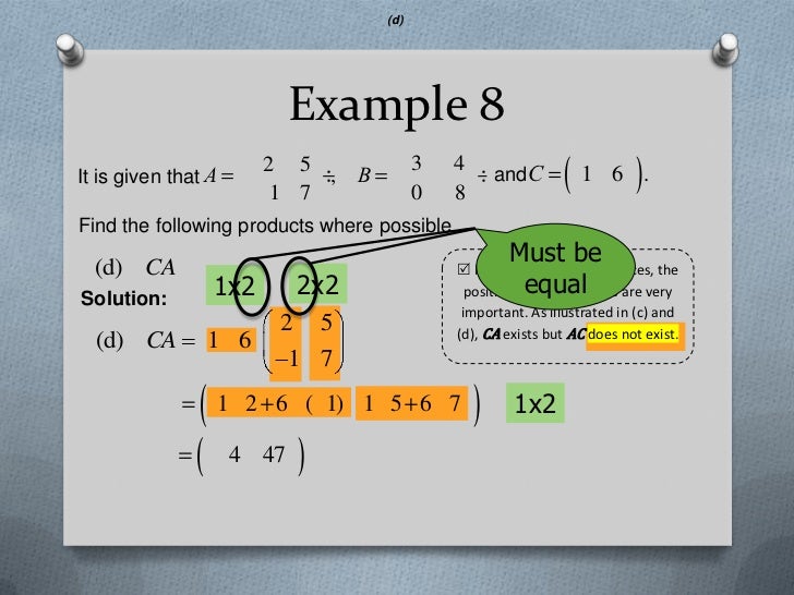E Learning Matrices Part 2