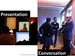 Presentation Conversation Credit:  Donald Clark  (top) and Oscar Mager  