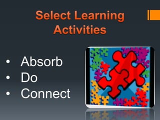 Then lead into the objectivesYou don’t want your learners to get lost…Do You?