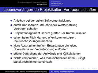 Elearning Projektmanagement