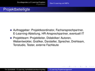 Elearning Projektmanagement