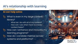 Rustici Engine.pdf Rustici Software: eLearning standards in the age of AI | PDF