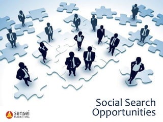 Social Search
Opportunities
 