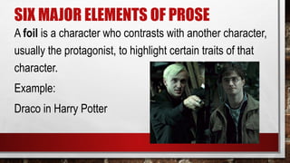 Comprehensive Guide to the Six Major Elements of Prose Fiction | PPTX