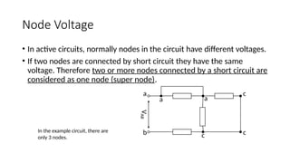 Comprehensive Introduction to Electric Circuit Analysis and Components ...