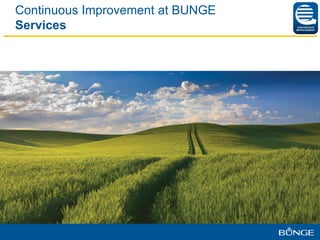 1
Continuous Improvement at BUNGE
Services
 