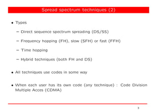 Spread spectrum communications and CDMA | PDF