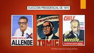 ELECCIÓN PRESIDENCIAL DE 1970
Profesor Ignacio Muñoz Muñoz
 