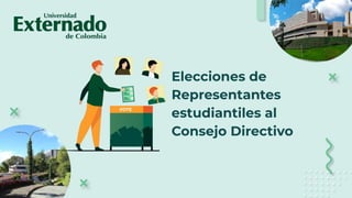 Elecciones de
Representantes
estudiantiles al
Consejo Directivo
 