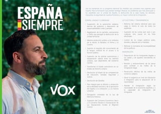 ESPAÑA, UNIDAD Y SOBERANÍA
• Suspensión de la autonomía catalana,
derrota del golpismo y depuración de
responsabilidades c...