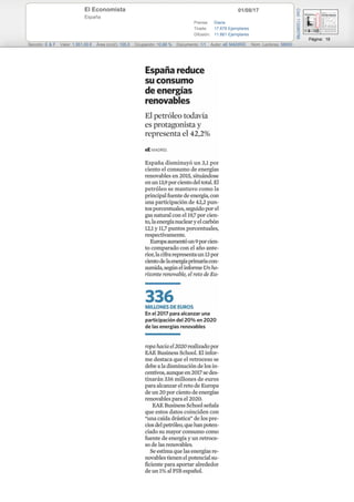 01/08/17El Economista
España
Prensa: Diaria
Tirada: 17.678 Ejemplares
Difusión: 11.661 Ejemplares
Página: 16
Sección: E & F Valor: 1.551,00 € Área (cm2): 105,0 Ocupación: 10,66 % Documento: 1/1 Autor: eE MADRID. Núm. Lectores: 58000
Cód:112080786
 