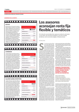 Los asesores aconsejan renta fija flexible y tematicos