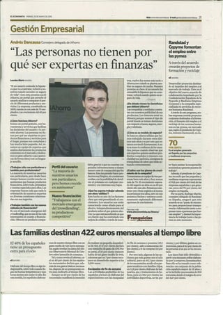 Entrevista a Andrés Dancausa en El Economista