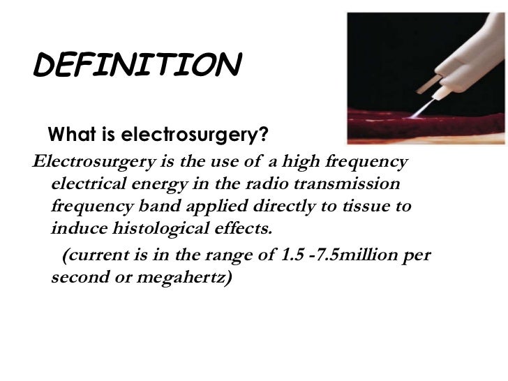 Elecrosurgery in periodontics