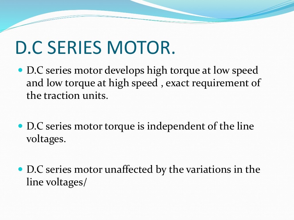 Electric traction system and motors used in Electric traction system
