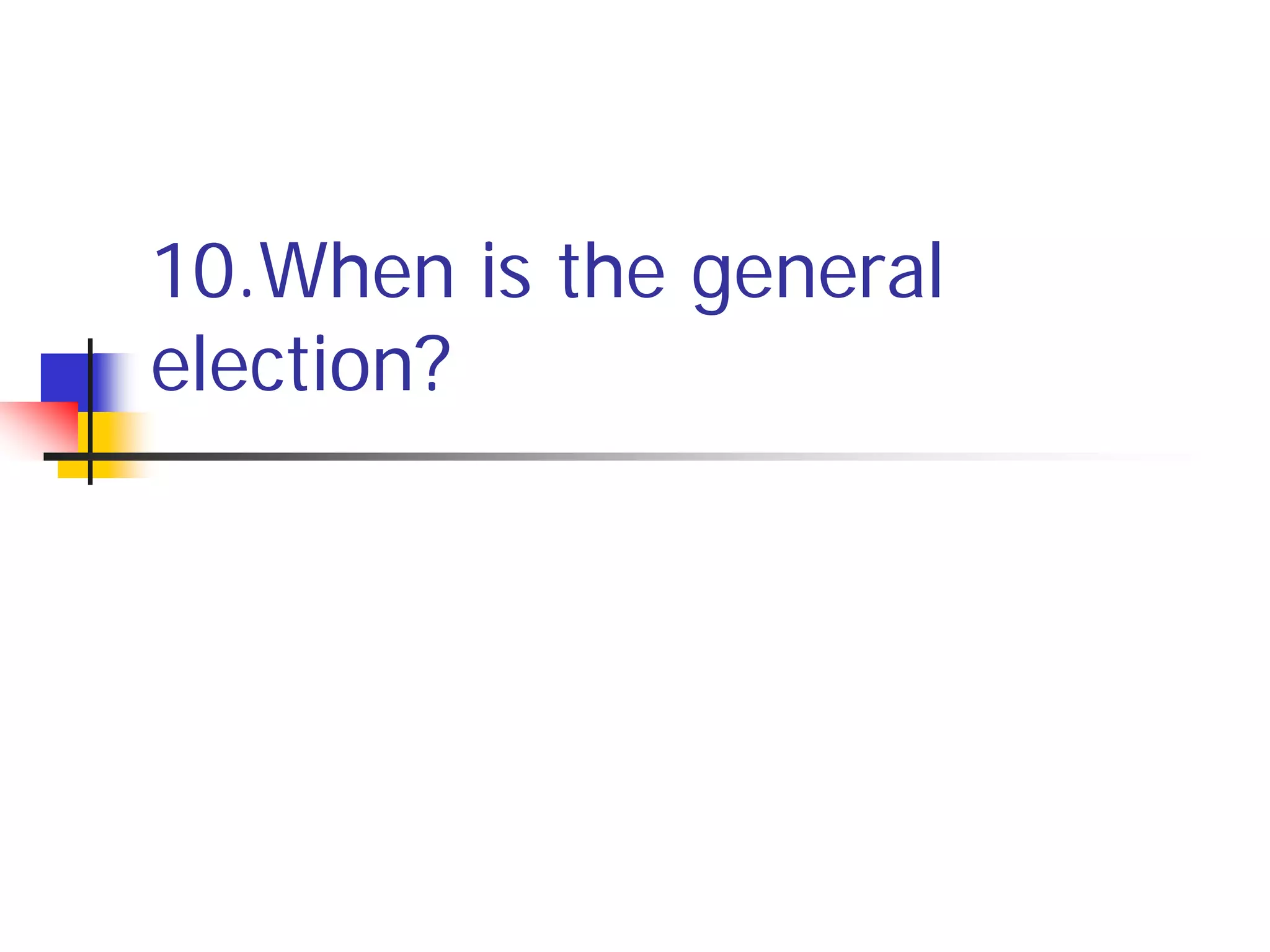 Electing A President Individual Quiz