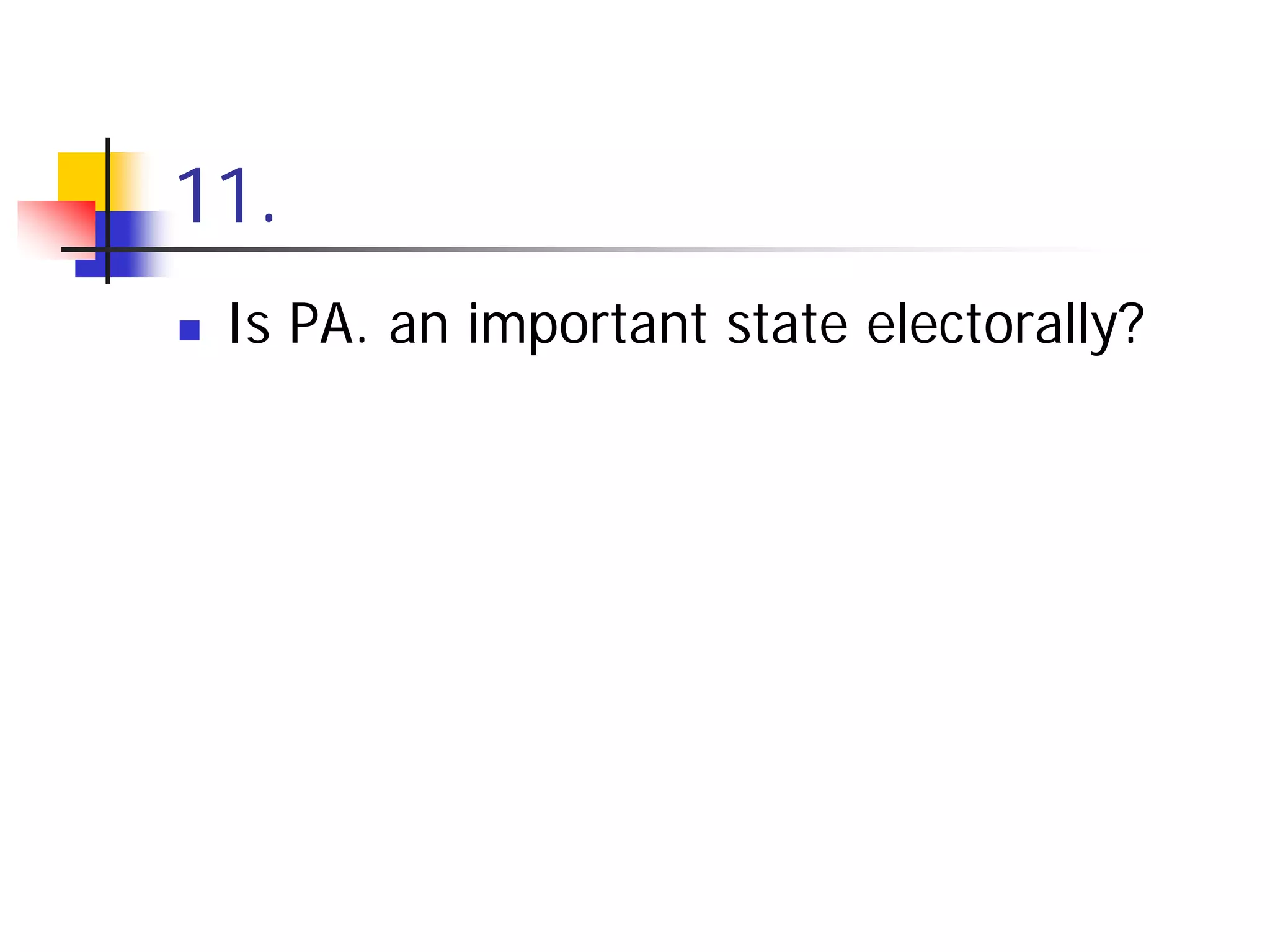 Electing A President Individual Quiz