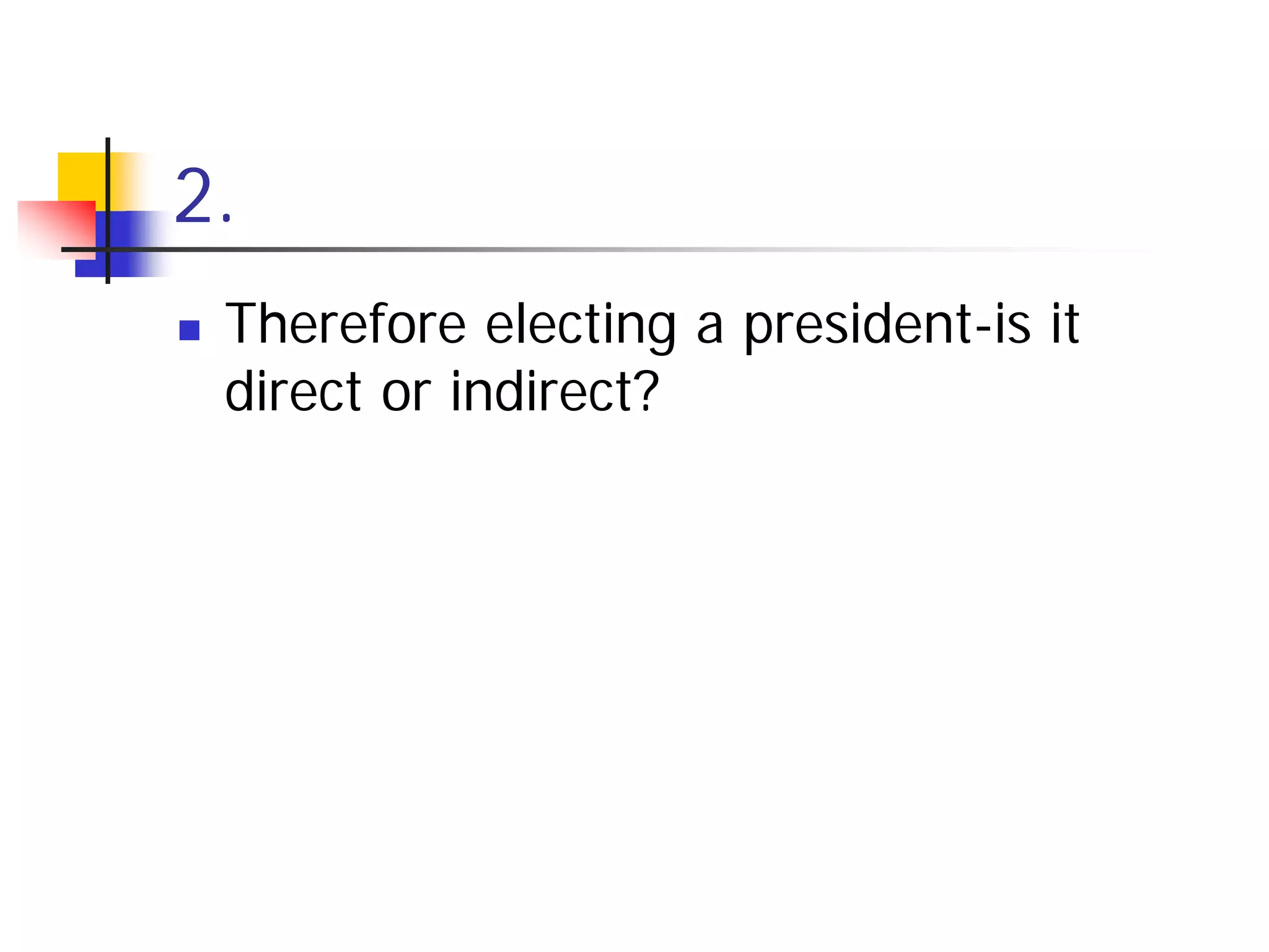 Electing A President Individual Quiz