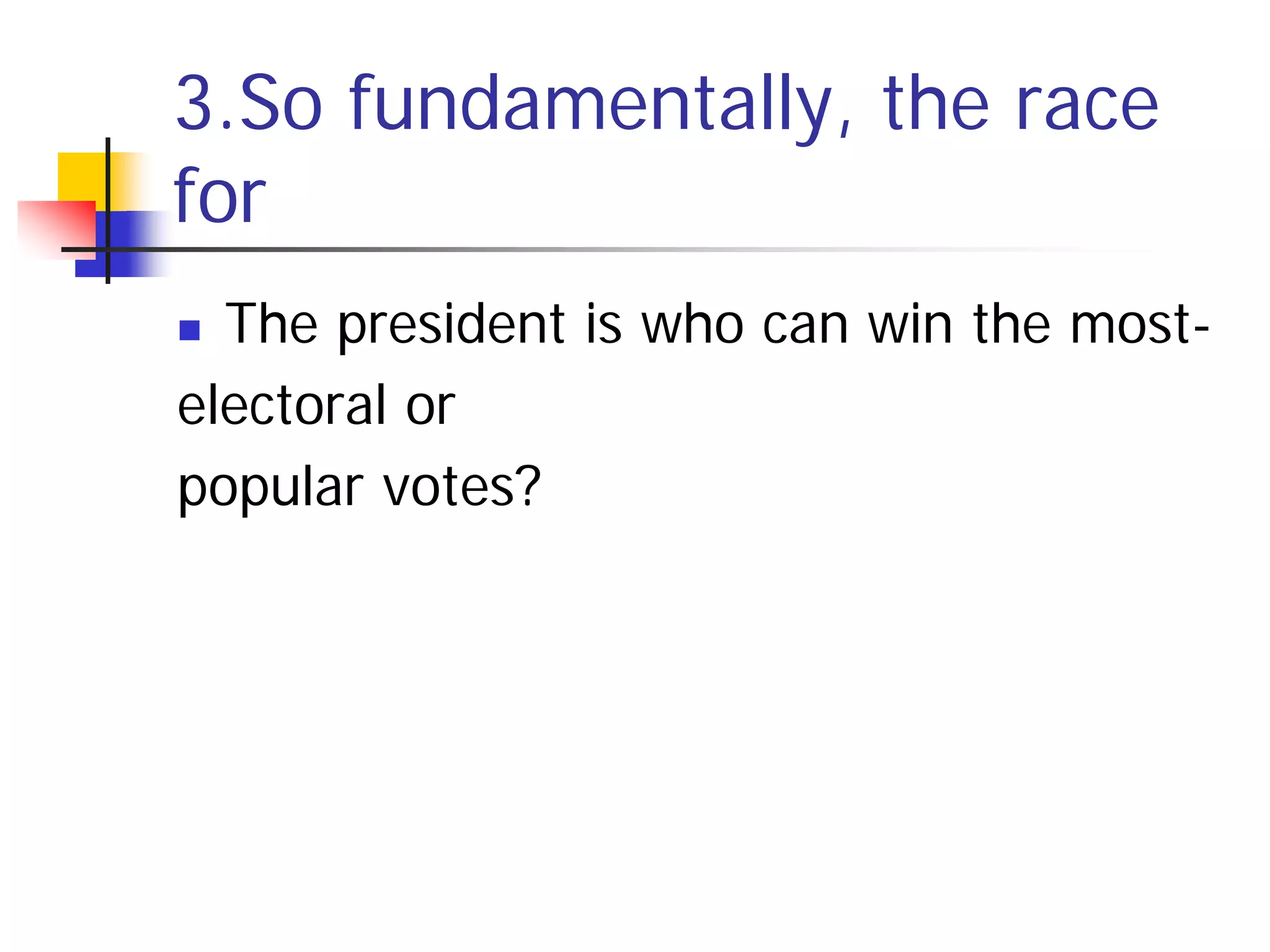 Electing A President Individual Quiz