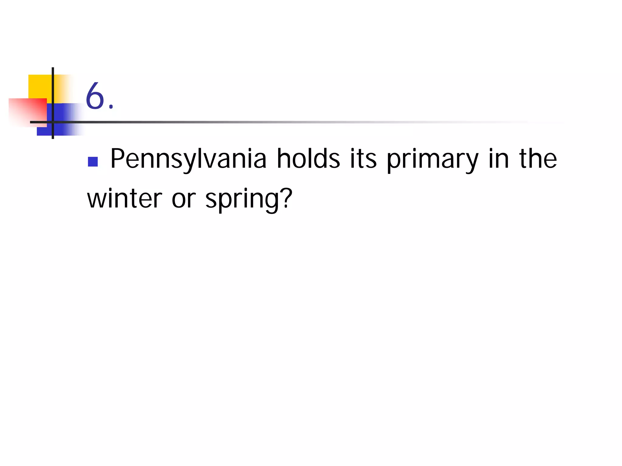 Electing A President Individual Quiz