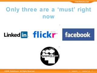 Only three are a ‘must’ right now 