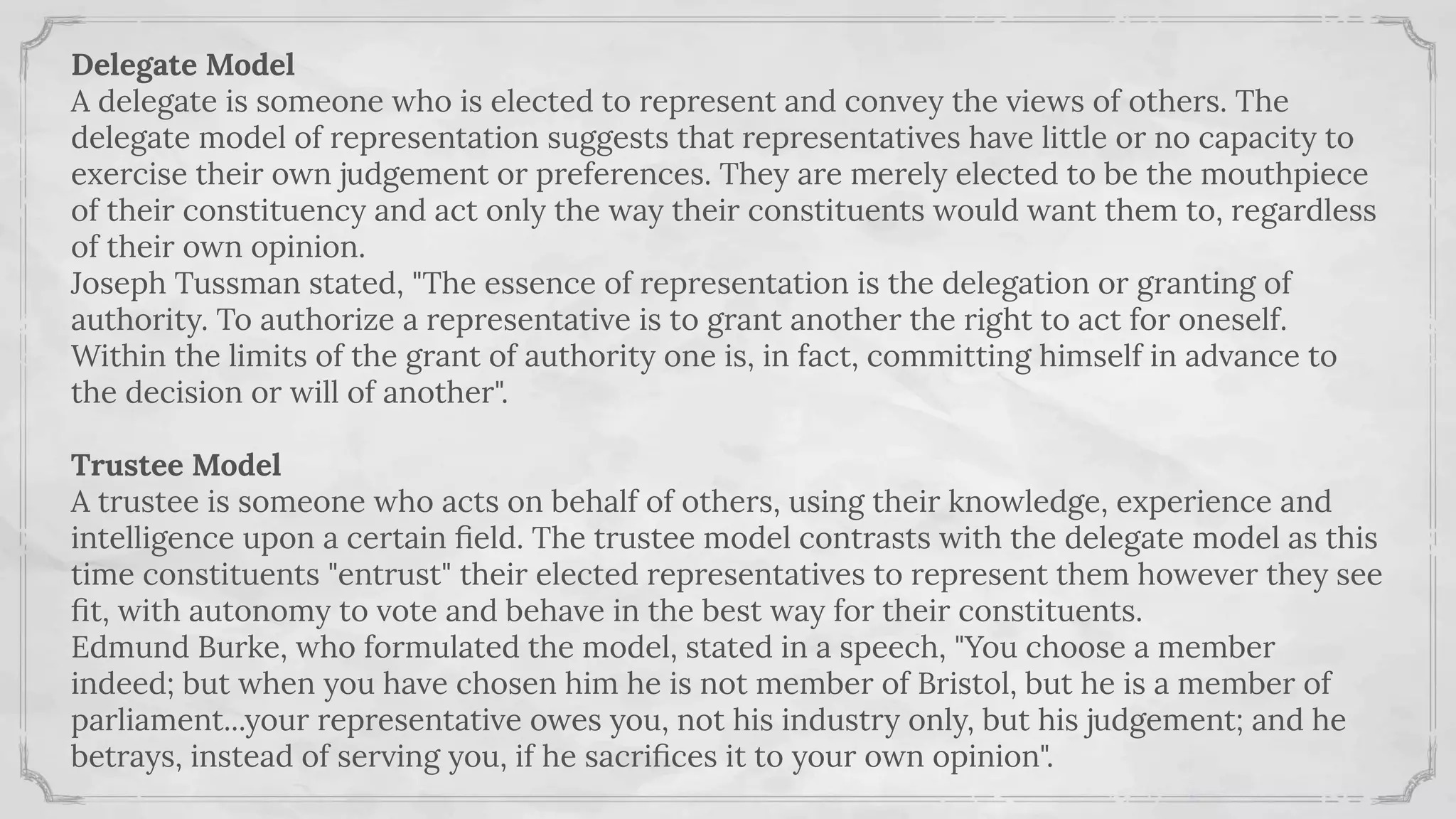 Election and Representation | PDF