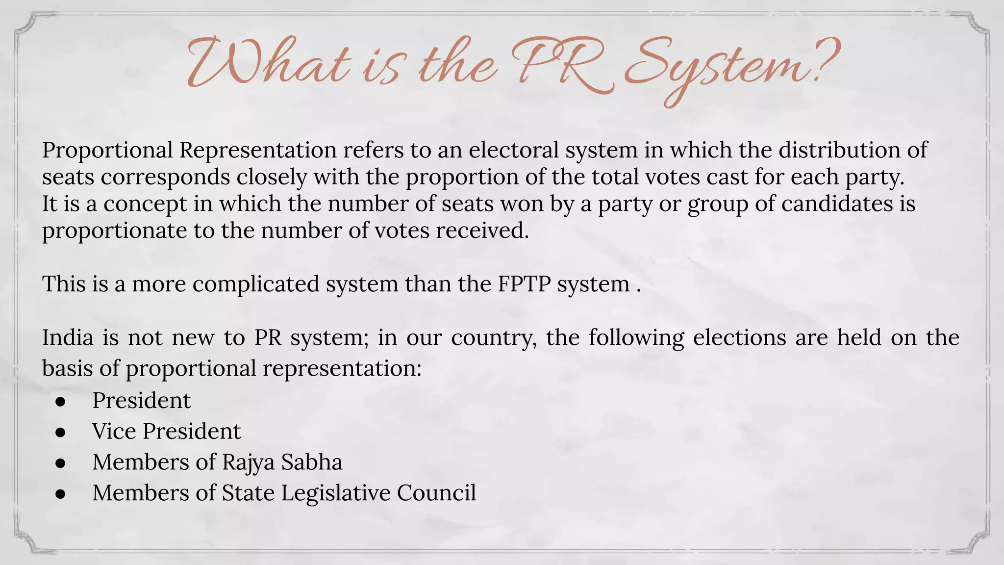 Election and Representation | PDF