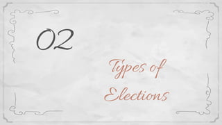 Types of
Elections
02
 