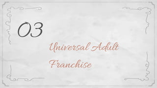 Universal Adult
Franchise
03
 