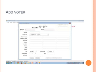 ADD VOTER
 