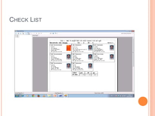 CHECK LIST
 