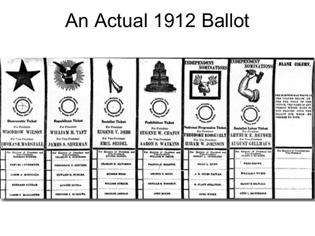 election of 1912 election of 1912