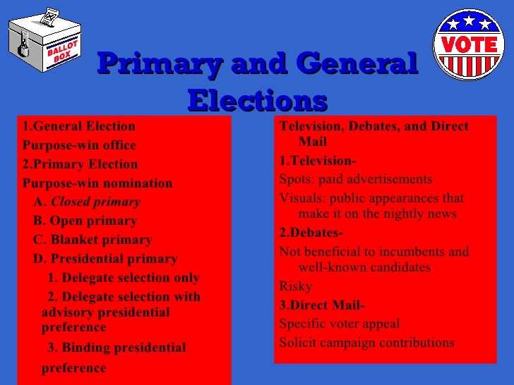 What Is The Purpose Of The Primary Election