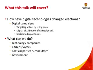 Elections in the digital age | PPTX