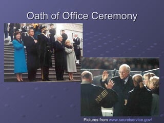 Oath of Office Ceremony Pictures from  www.secretservice.gov/ 