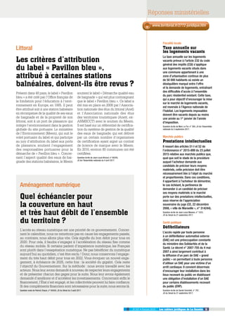 Réponses ministérielles
11Les cahiers juridiques de La GazetteN°207 • Février 2018
www.territorial.fr/2772-juridique.htm
F...