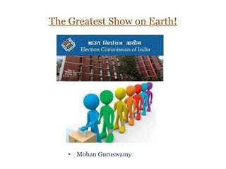 The Greatest Show on Earth!
• Mohan Guruswamy
 
