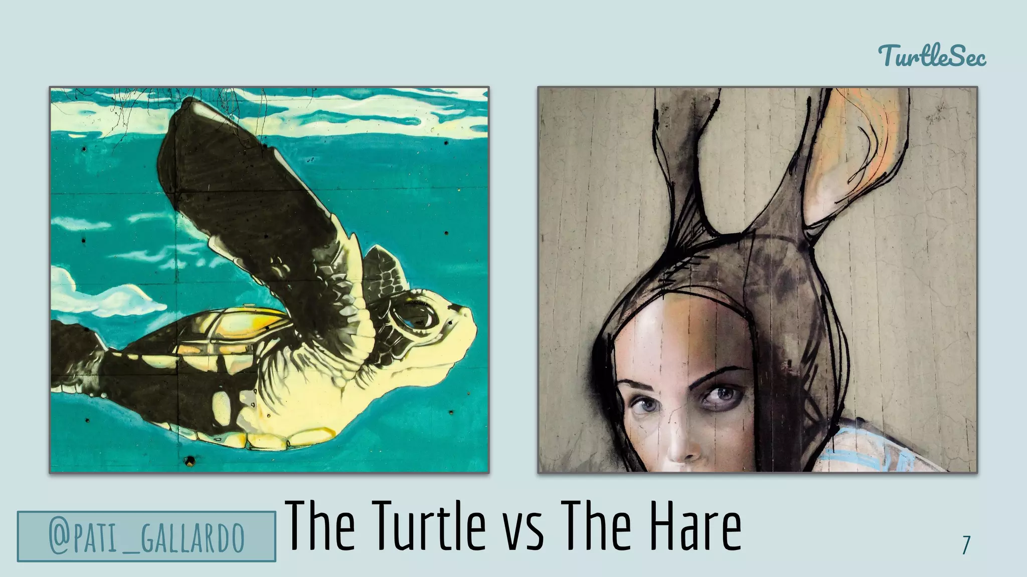 TurtleSec
@pati_gallardo 7The Turtle vs The Hare
 