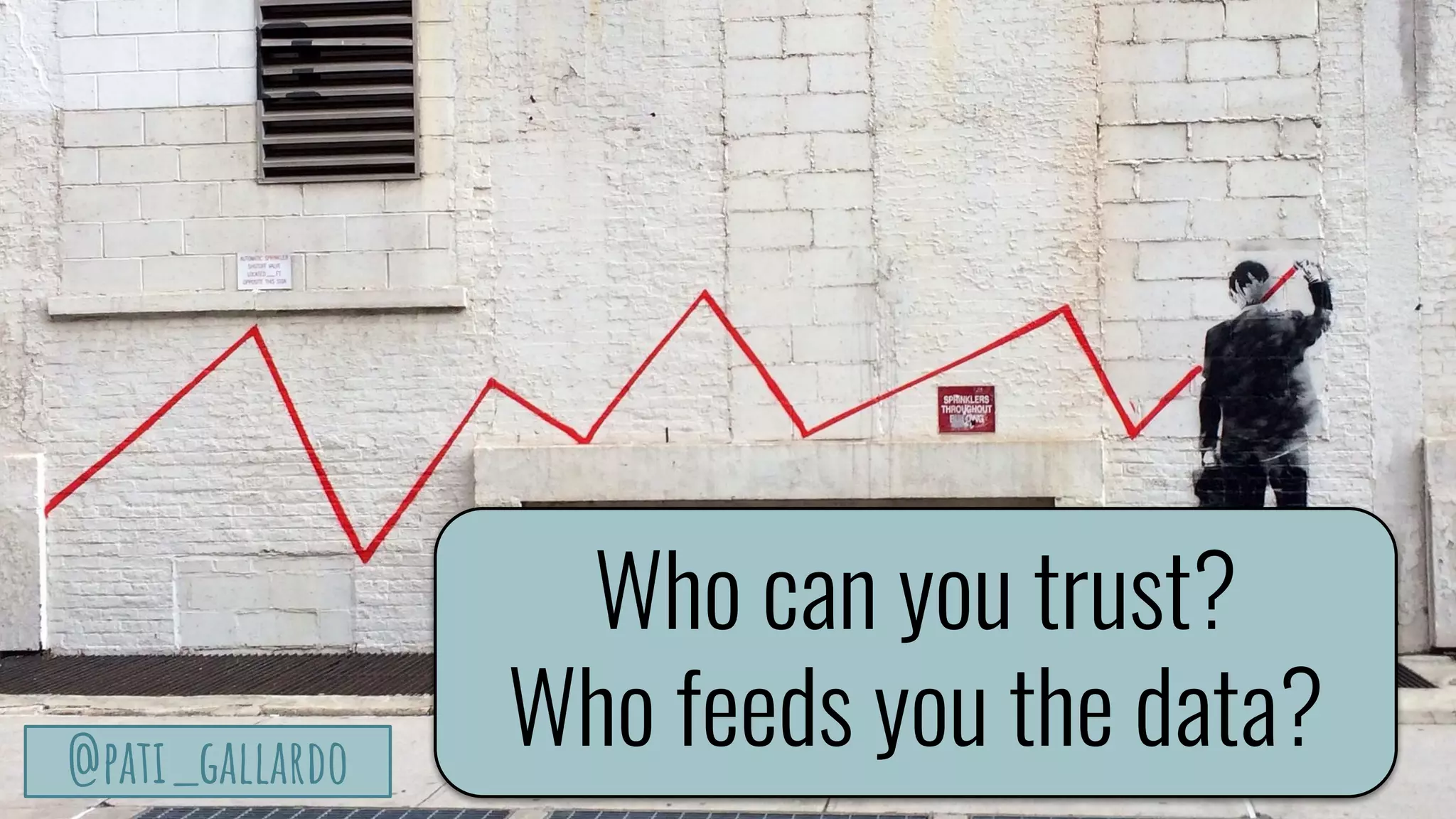 TurtleSec
@pati_gallardo@pati_gallardo
Who can you trust?
Who feeds you the data?
 