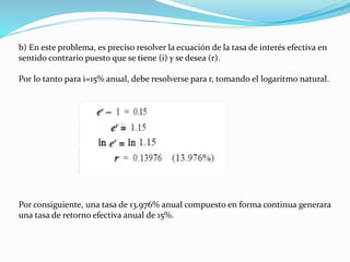 Tasa de interes nominal y efectiva | PPTX