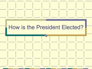 How is the President Elected? 