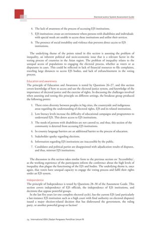 Electoral Justice System Assessment Guide | PDF