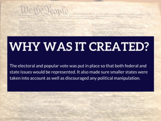 The Electoral College Explained