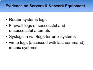 Evidence Server Electornic evidence collection | PPT