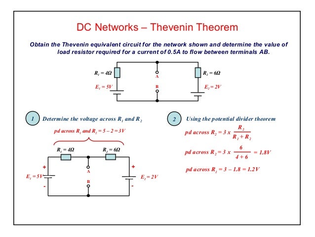 Elect principles 2 thevenin theorem